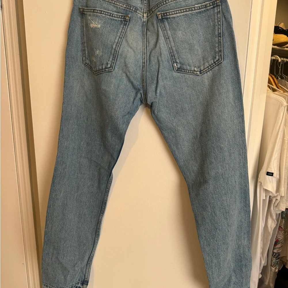 Gucci Blue Straight Men's Distressed Jeans